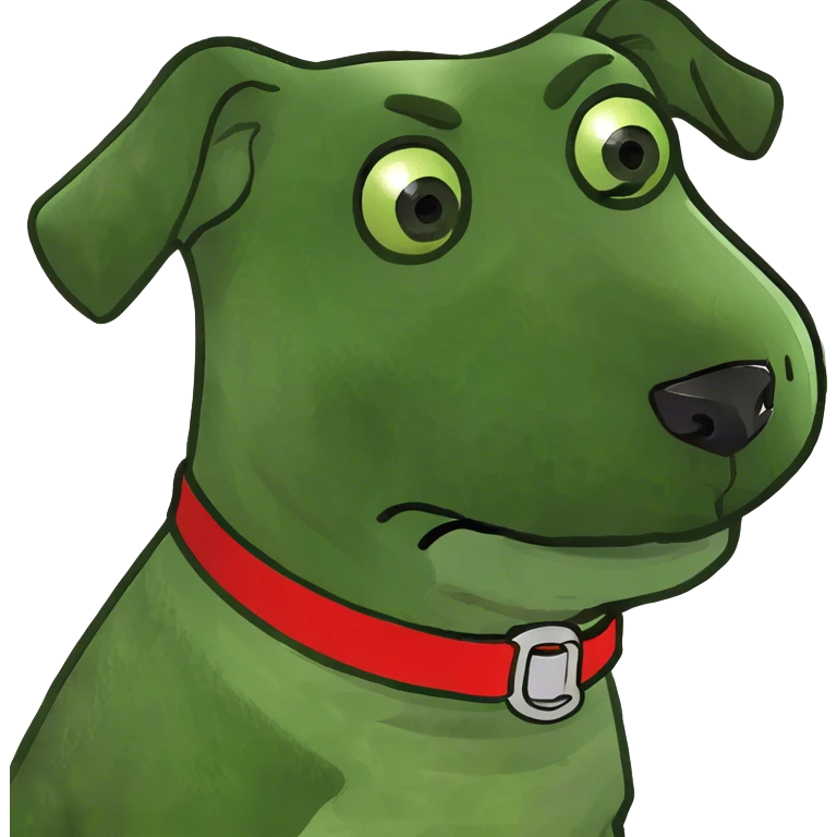 Annoyed dog emoji