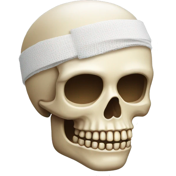 bandaged skull emoji