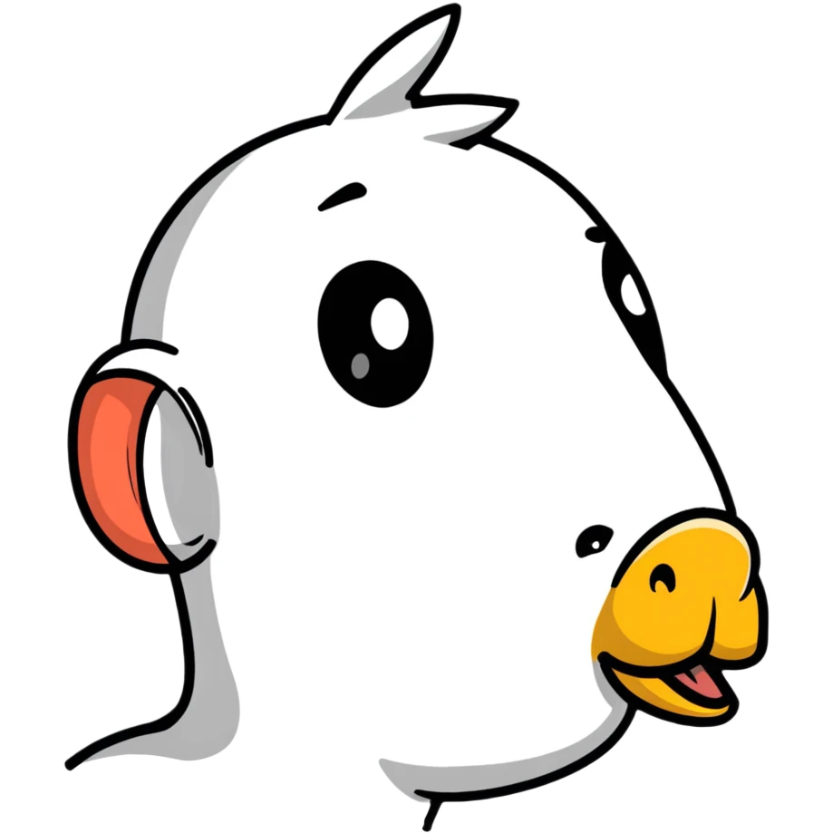 exaggerated large nose in profile emoji