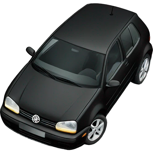 Volkswagen golf 4 black emoji