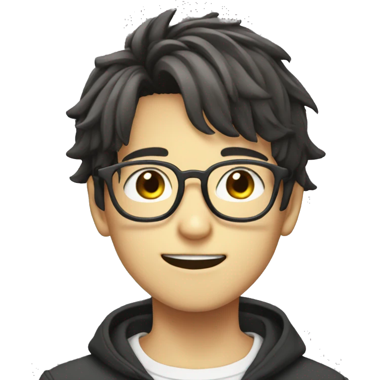 anime boy with specs emoji