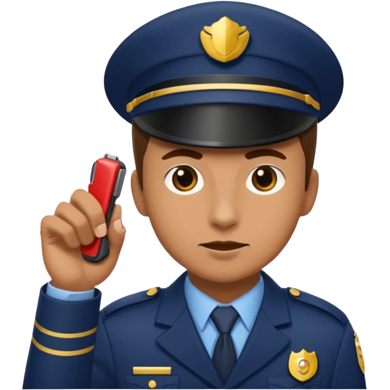 ticket inspector with puncher emoji