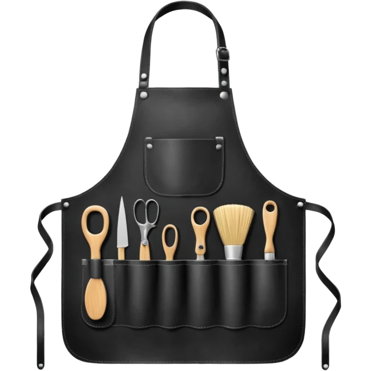 Hairdresser apron, emoji