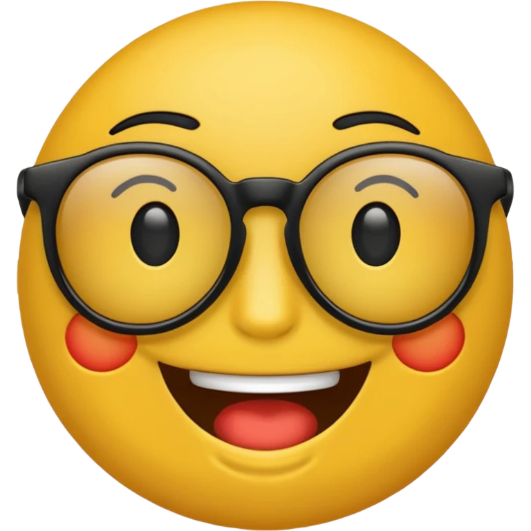 Emoji amarillo con gafas negras tal cual como este como este 😎 emoji