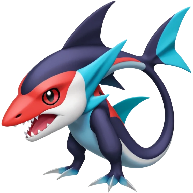 Meloetta-Guilmon-Sharpedo-Darkrai-Pokémon-Fakémon-fusion-hybrid-creature emoji