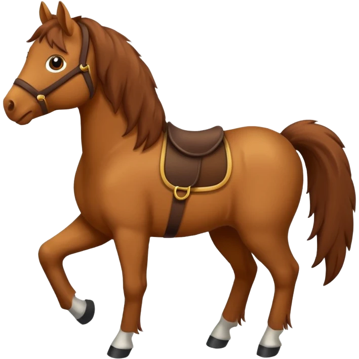 the horse should be more cartoon emoji