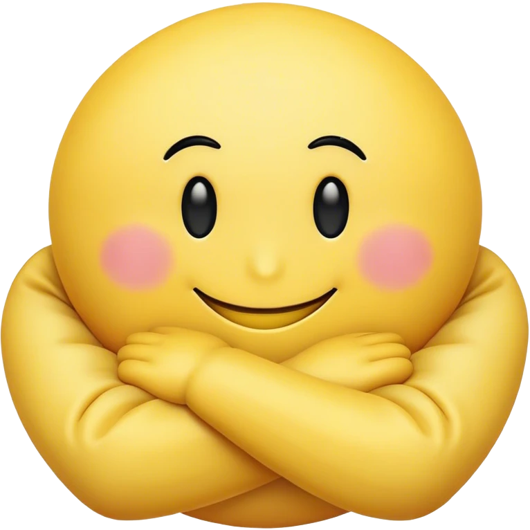 a puffy smiley with folded arms emoji
