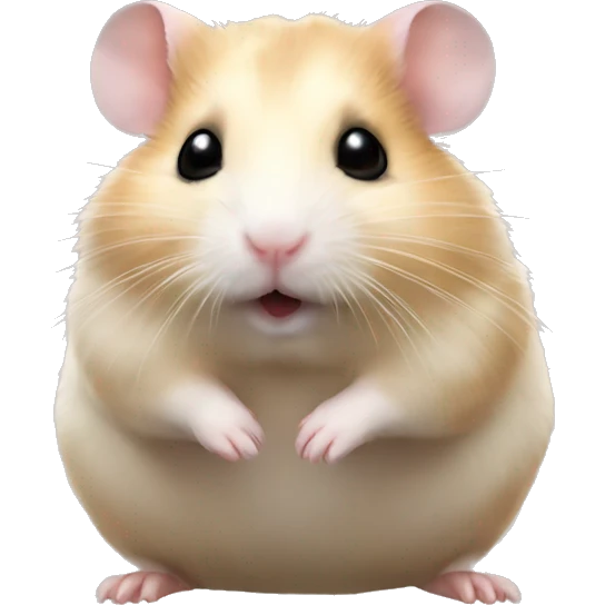 realistic hamster full body emoji