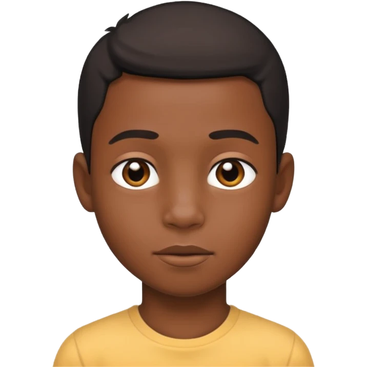 Black boy no clothes  emoji