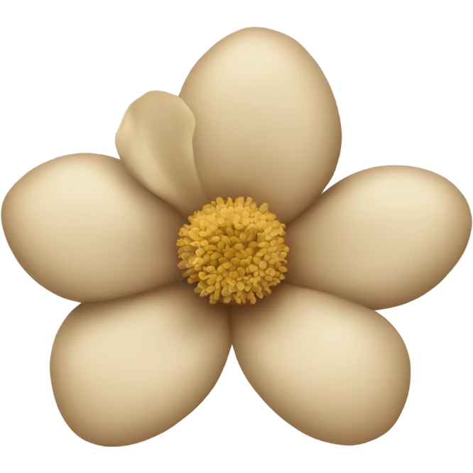 beige flower emoji