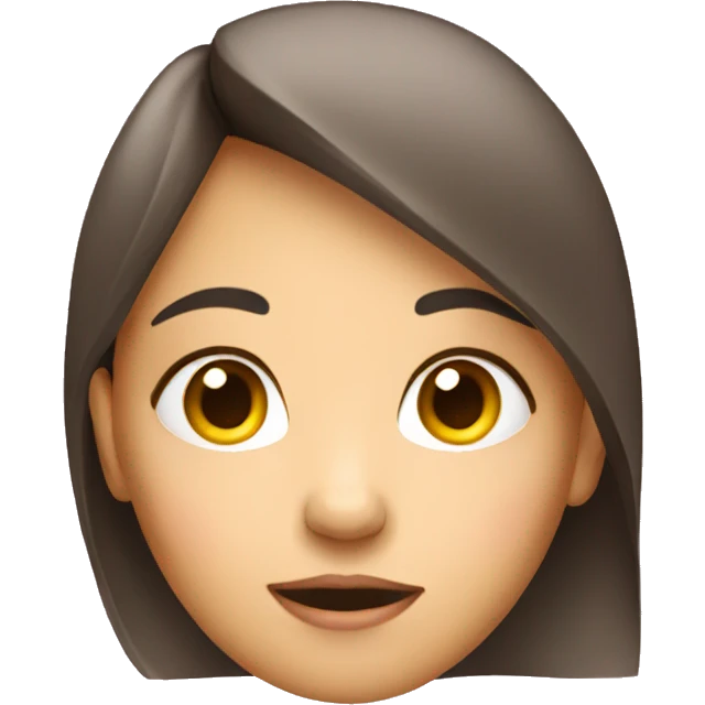 Girl thinking emoji