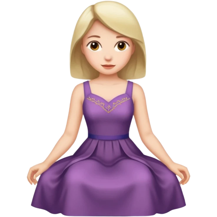 Uma mulher sentada emoji