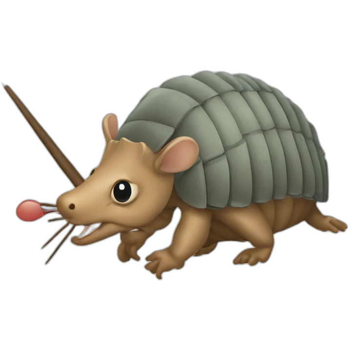 armadillo a fisching-rod emoji