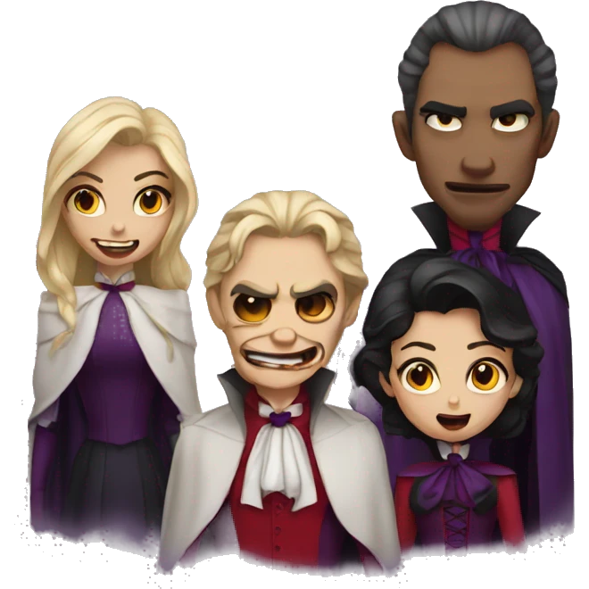 mean vampire family emoji