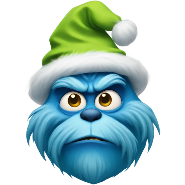 blue grinch emoji