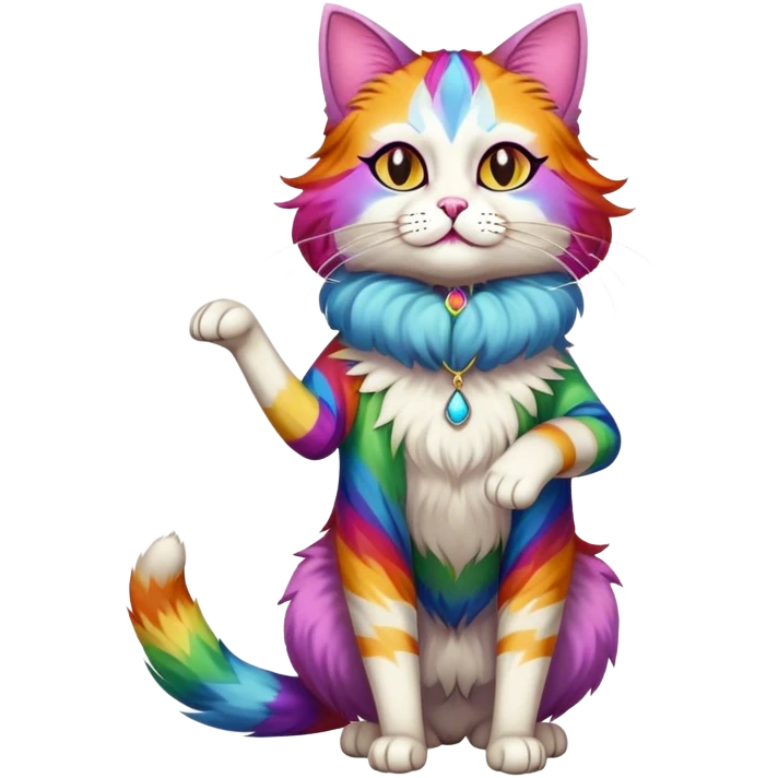 Drag show cat full height emoji