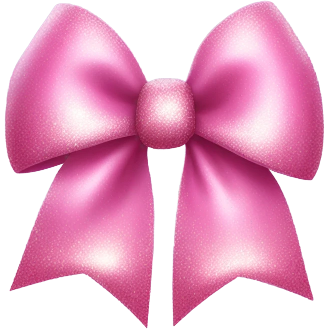 pink sparkling bow emoji