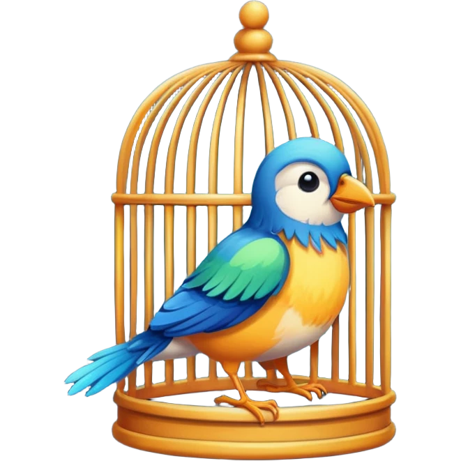 bird in cage emoji