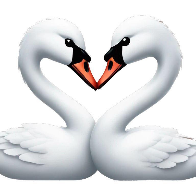 2 Swans in love emoji