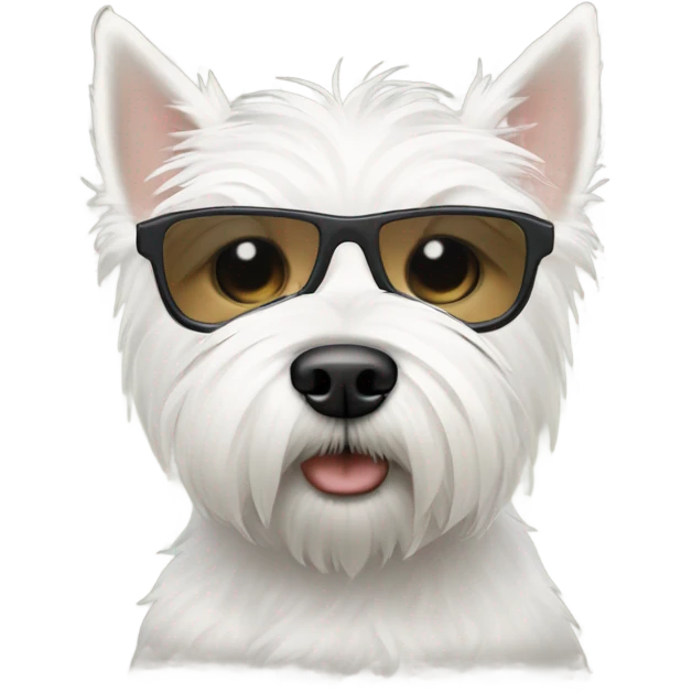 west highland terrier covering eyes emoji