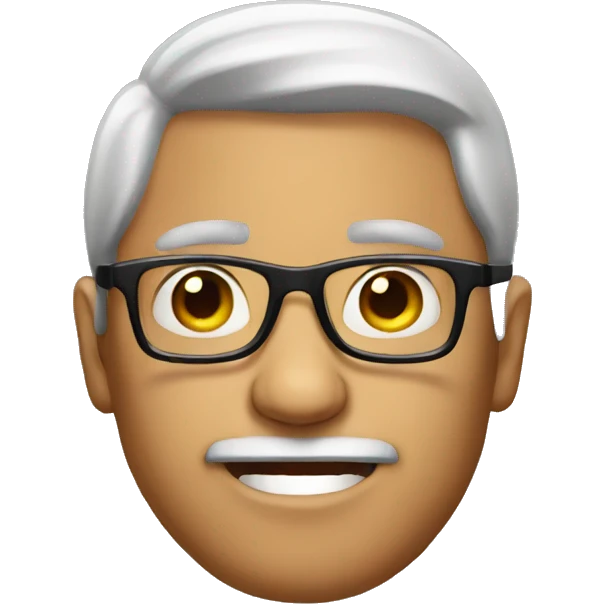 man with glasses emoji