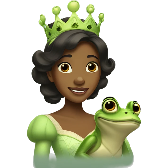Princess and the frog emoji