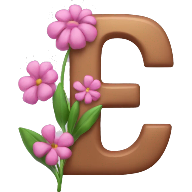 Make me flower emoji with the letter p and k in it  emoji