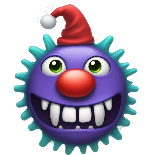 Funky monster for Christmas miracles  emoji