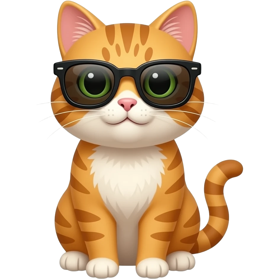Cat wearing sunglasses emoji