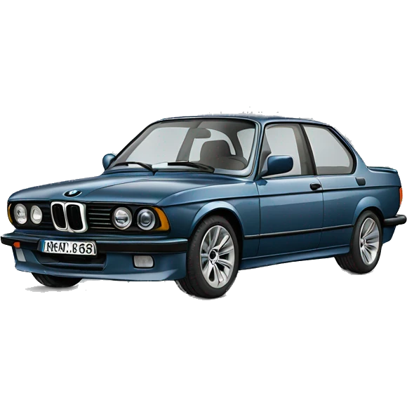 BMW avec de la fumée emoji