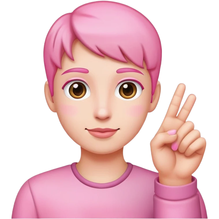 Holding pinky up emoji
