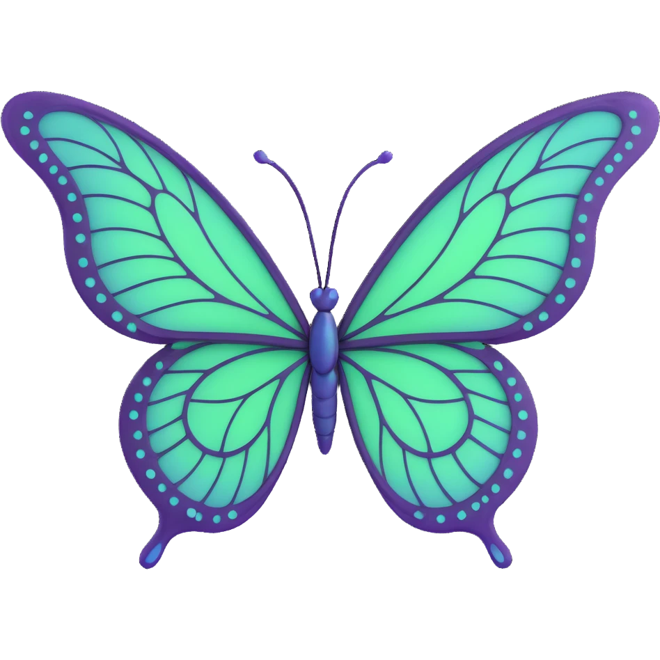 Enhance the butterfly's wings with more intricate, elegant details—add fine vein patterns, subtle layered textures, and delicate ornamental accents. Keep the vibrant #c0ff53 green, glowing highlights, magical particles, dreamy aura, and transparent background. 3D cartoon, digital fantasy art style. emoji