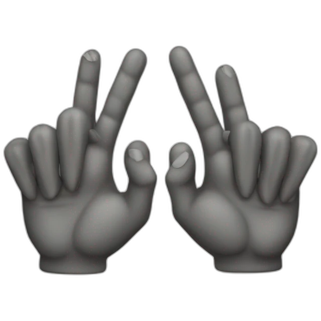 heavy metal fingers emoji