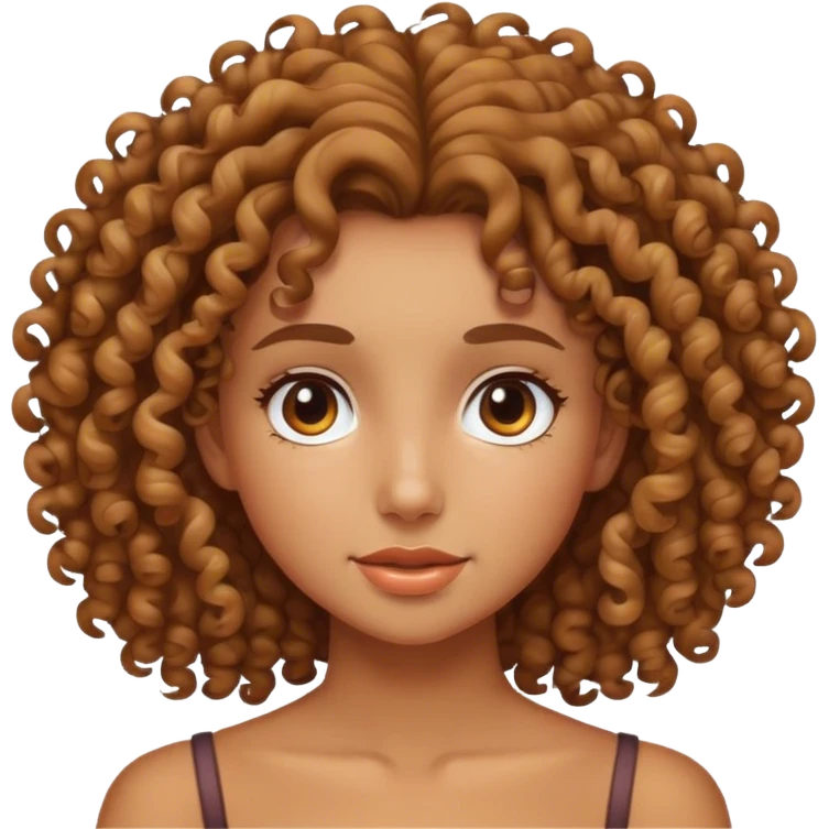 Curly girl  emoji
