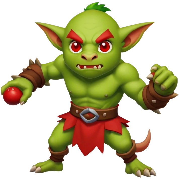 Moblin throwing Bokoblin emoji