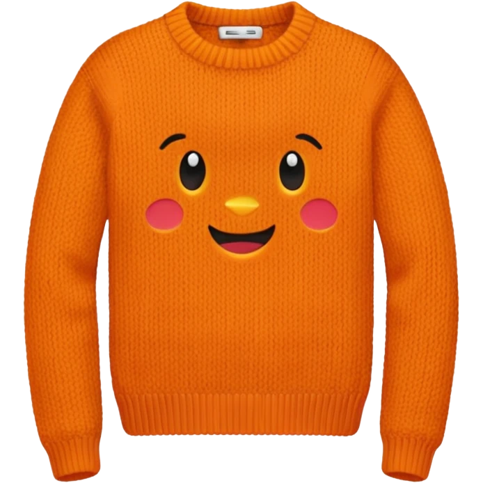 isolated orange sweater emoji