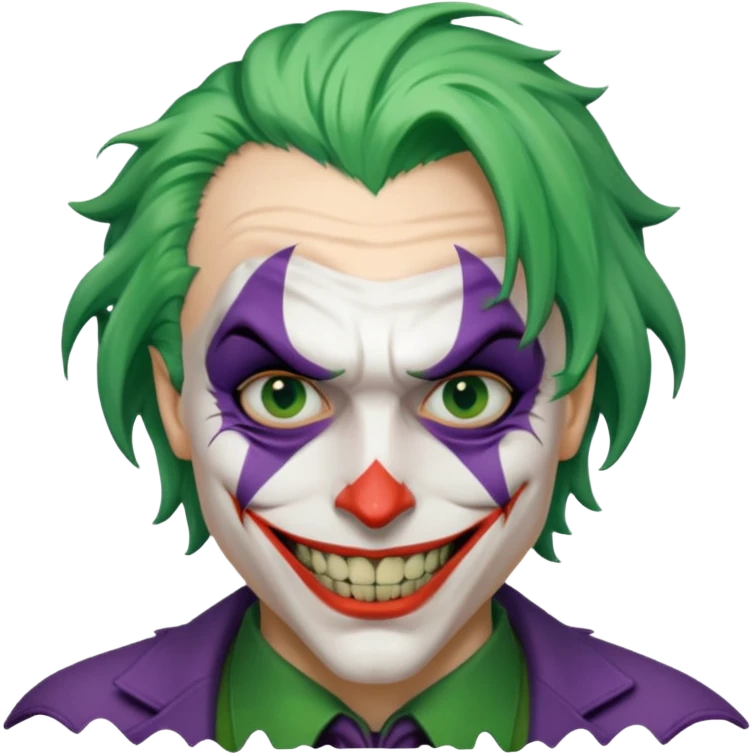 Make a meme that's goofy ass fuck like joker with one teeth low quality  emoji
