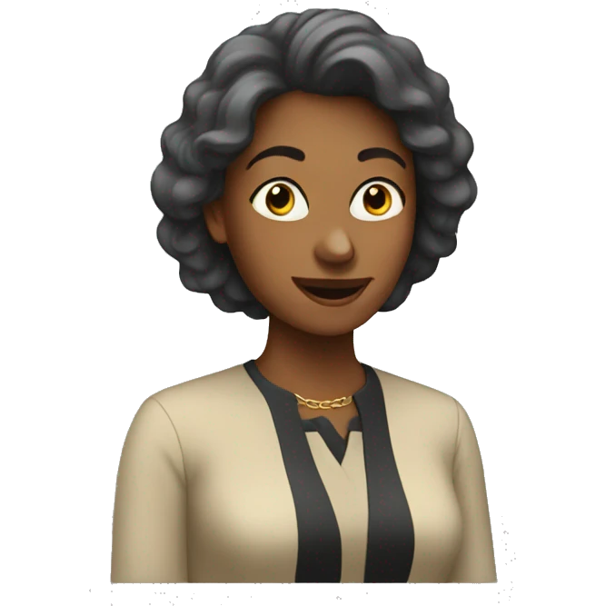 Lady talking fast emoji