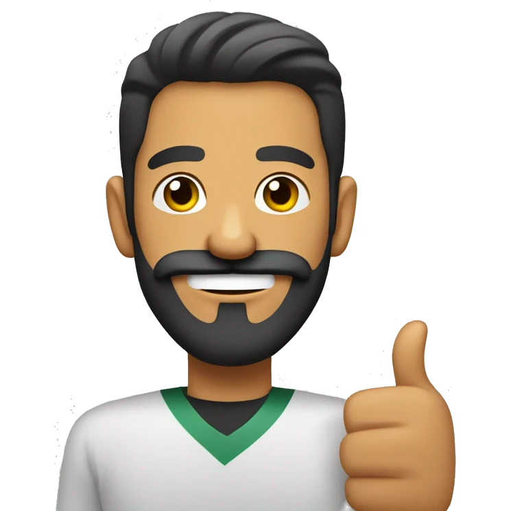 mex man beard doing thumb up emoji
