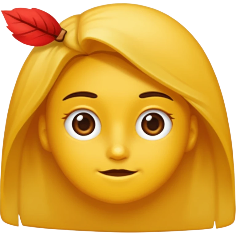 kırmızı toka takan kadın emoji