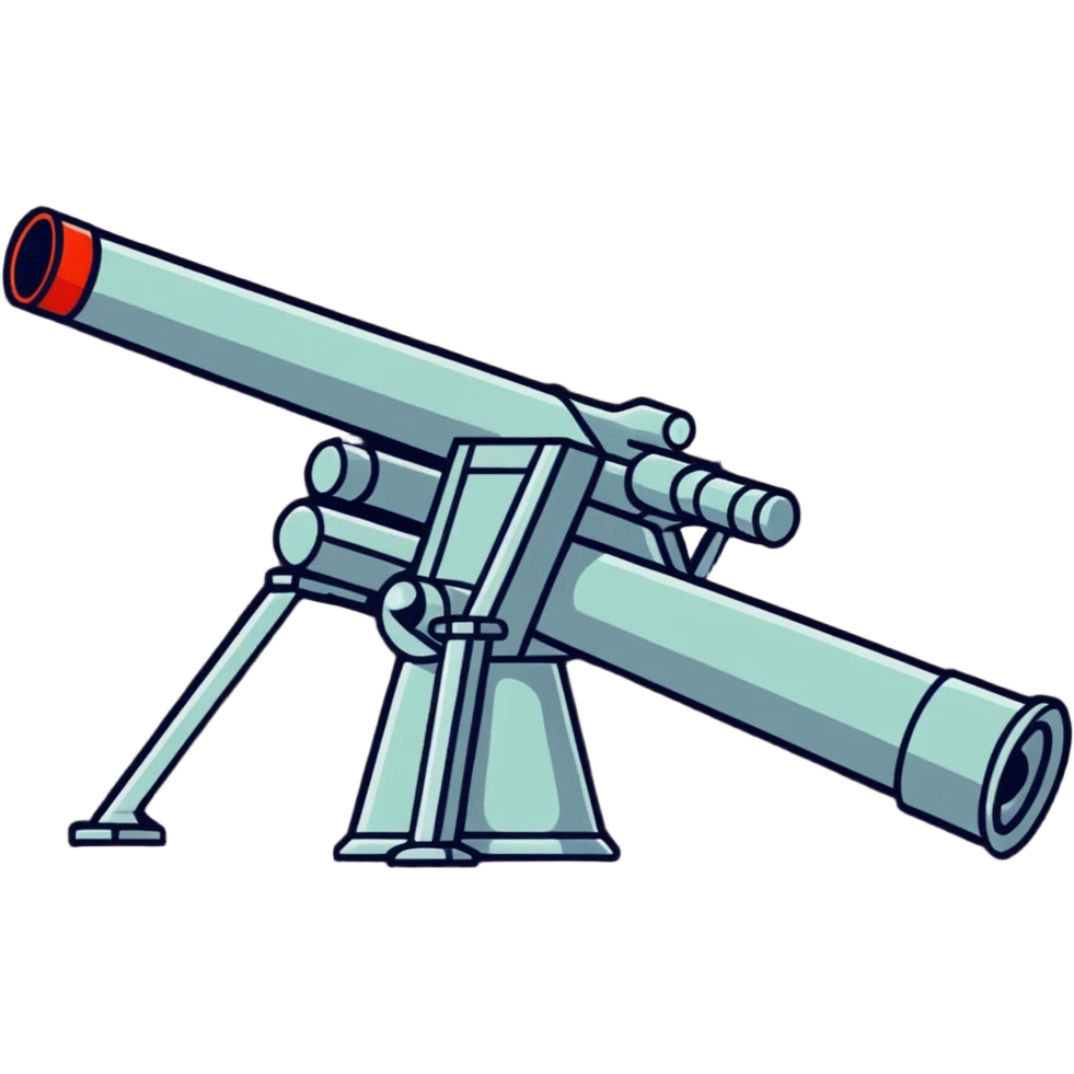 Soviet anti-aircraft gun emoji