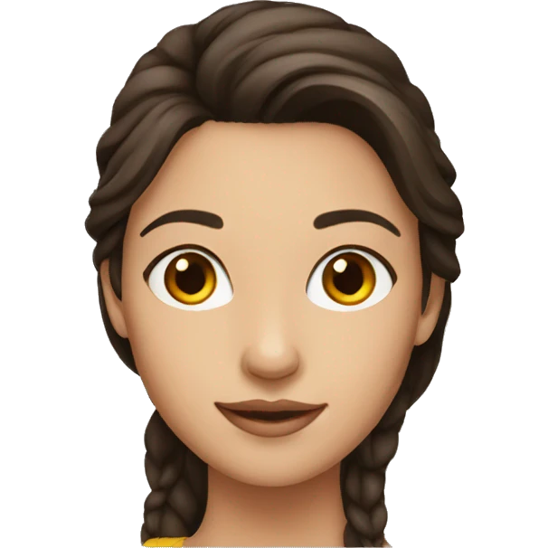 brunette girl emoji