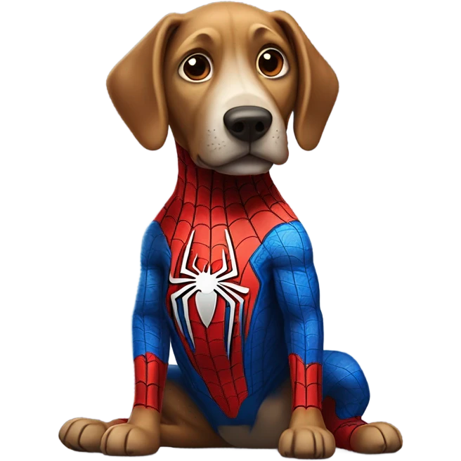 DOG in full SPIDER MAN emoji