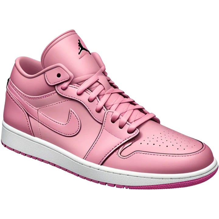ultra realistic pink jordan 1 low top emoji