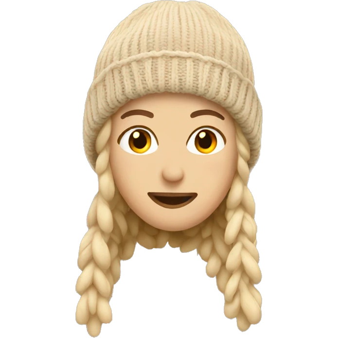 beige winter beanie emoji