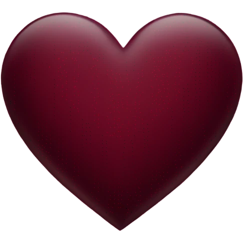 Burgundy heart emoji