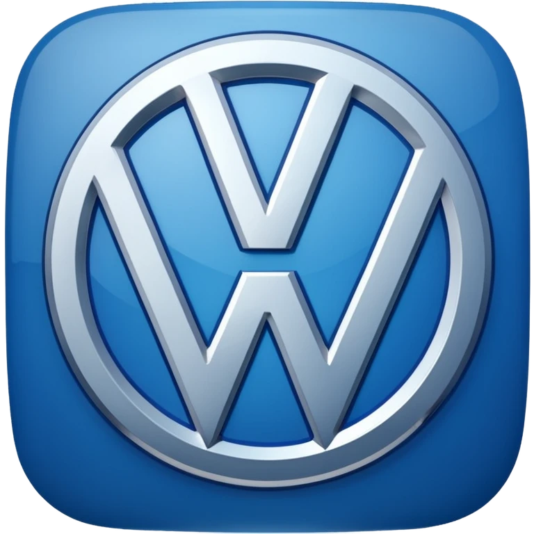 simplified Volkswagen logo emoji