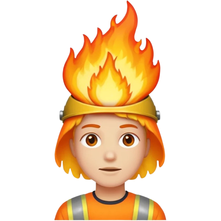 🙂🔥 cobine the two put the fire on topp of the head nothing more nothing less, stop with the ai emoji