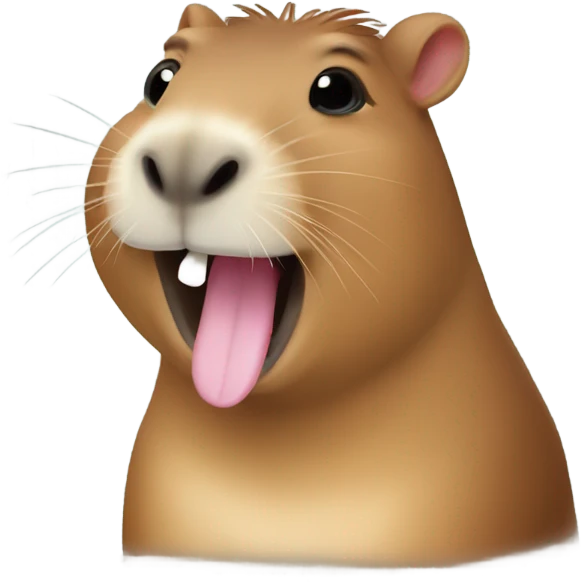 Laughing capybara  emoji