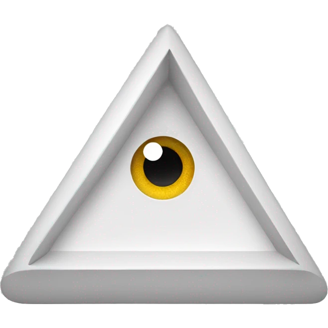 TRIANGULO BLANCO CON OJO  emoji